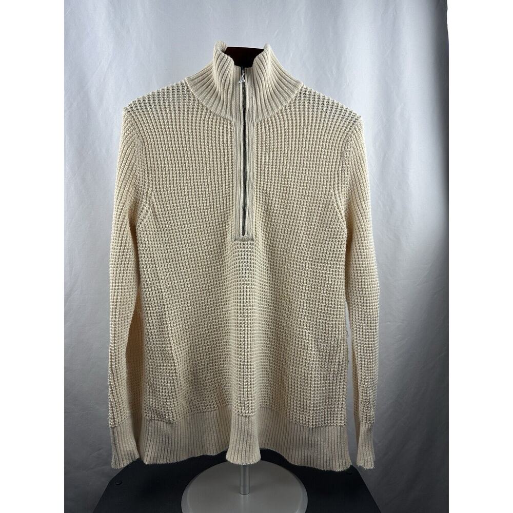 Patagonia Men’s 1/2 Zip Knit Sweater Cream Size Small